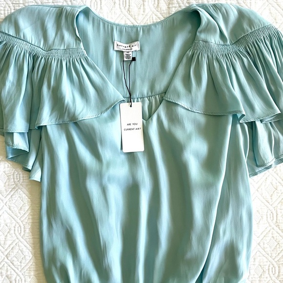 NWT Current Air capes sleeve bubble hem‎ blouse - Picture 3 of 12